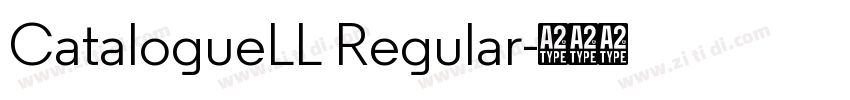 CatalogueLL Regular字体转换